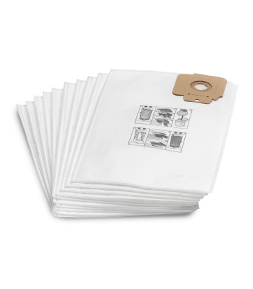 Sacs filtrants non-tissés Karcher lot de 10