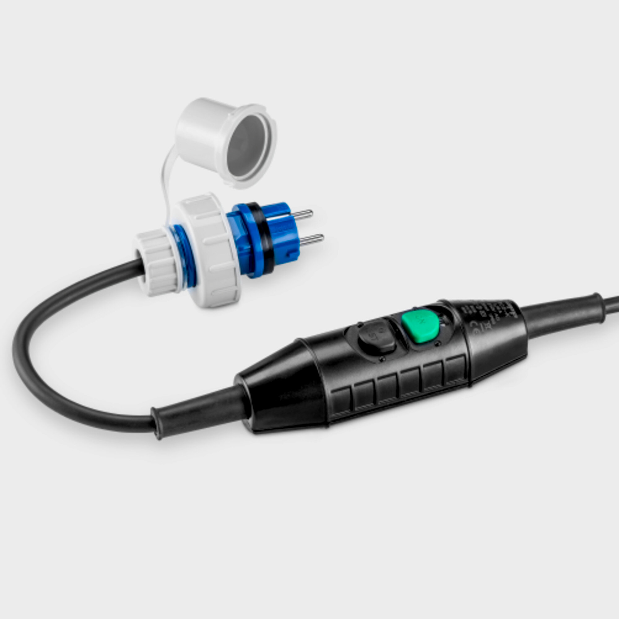 Interrupteur de protection des personnes PRCD-K avec connecteur IP68