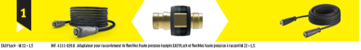 Adaptateur karcher easy lock