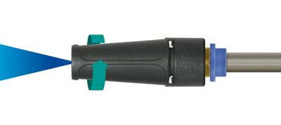 La position 2 de la buse à jet variable permet de faire varié le jet haute pression